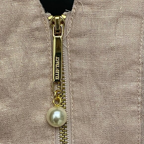 Ellen Tracy Linen Tunic Top in Blush Size Medium - Picture 4 of 8